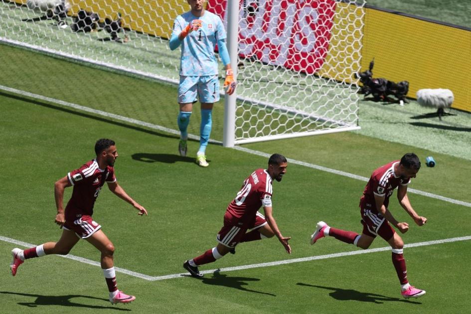 The Qatari national team wins the first point in its history in the 2026 World Cup